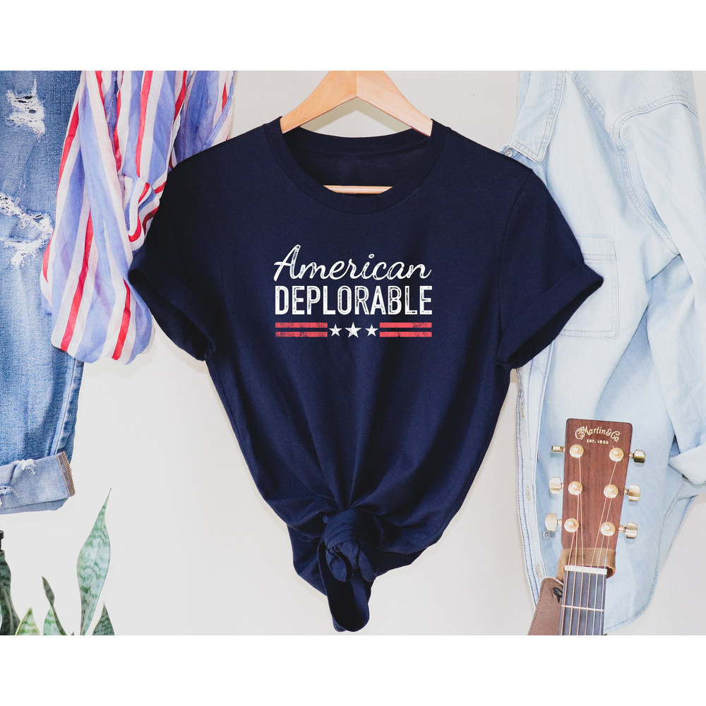 American Deplorable Shirt, Save America Tshirt, Trump 2024 Tee, Trump Desantis, Election Shirt, Funny Trump Gift - 4.jpg