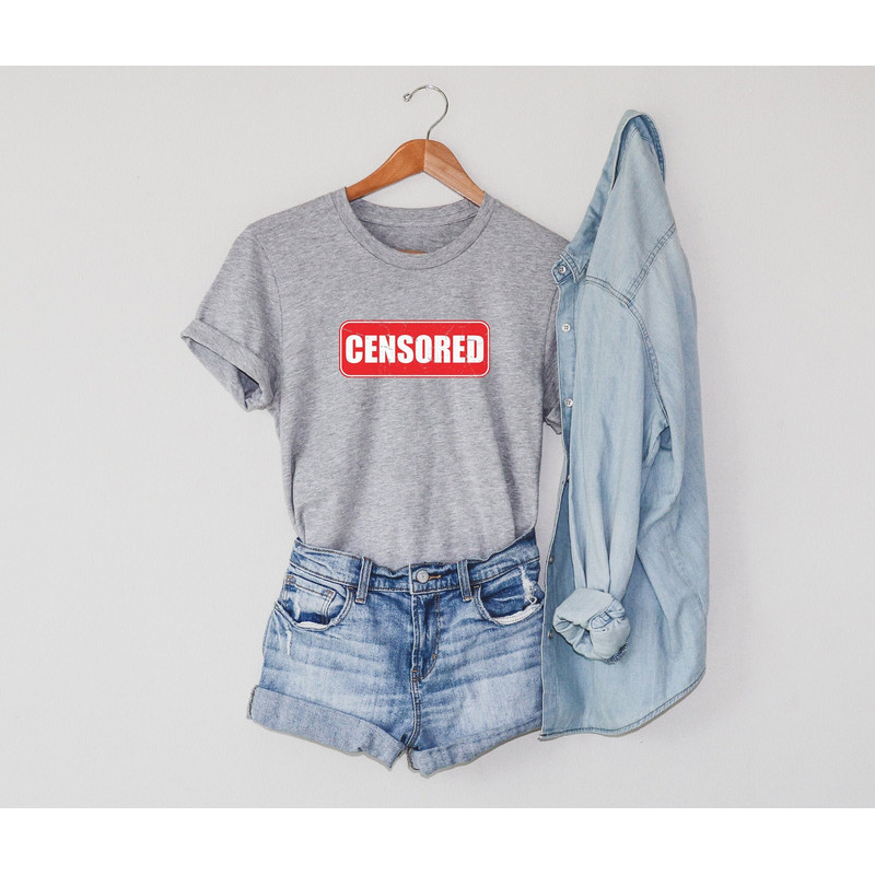 Censored Shirt, Free Speech Tee, Wake up Sheeple, Conspiracy T shirt, Social Media, Trump 2024, Fake News, Anti Censorship Gifts, Globalist - 4.jpg