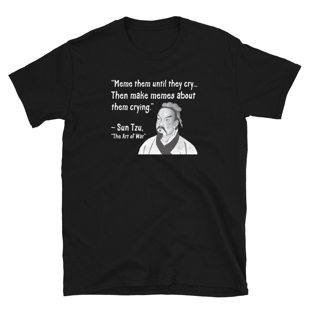 Meme Them Sun Tzu Shirt, Conspiracy Theorist TShirt, Fake News Gaslighting T-Shirt, Digital Soldier, Save America Gift, Funny Political Tee - 3.jpg