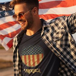 merica retro vintage american flag shirt, patriot shirt, 4th of july shirt, usa flag shirt, patriotic shirt, red white a