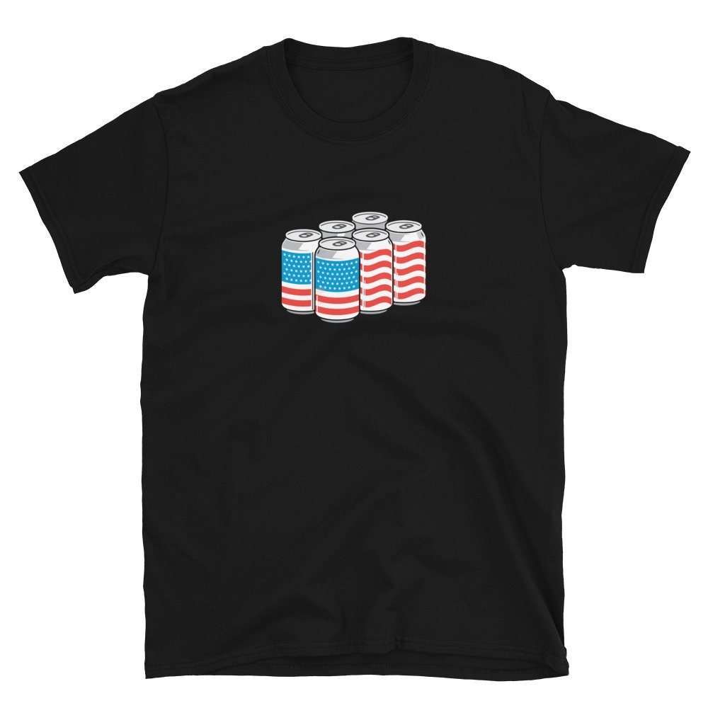 USA Shirt, Funny Beer T Shirt, Beer Gifts, Bbq Cookout Shirt, Red White & Blue, Patriotic American Tee, Murica Shirt USA Flag Beers T-Shirt - 4.jpg