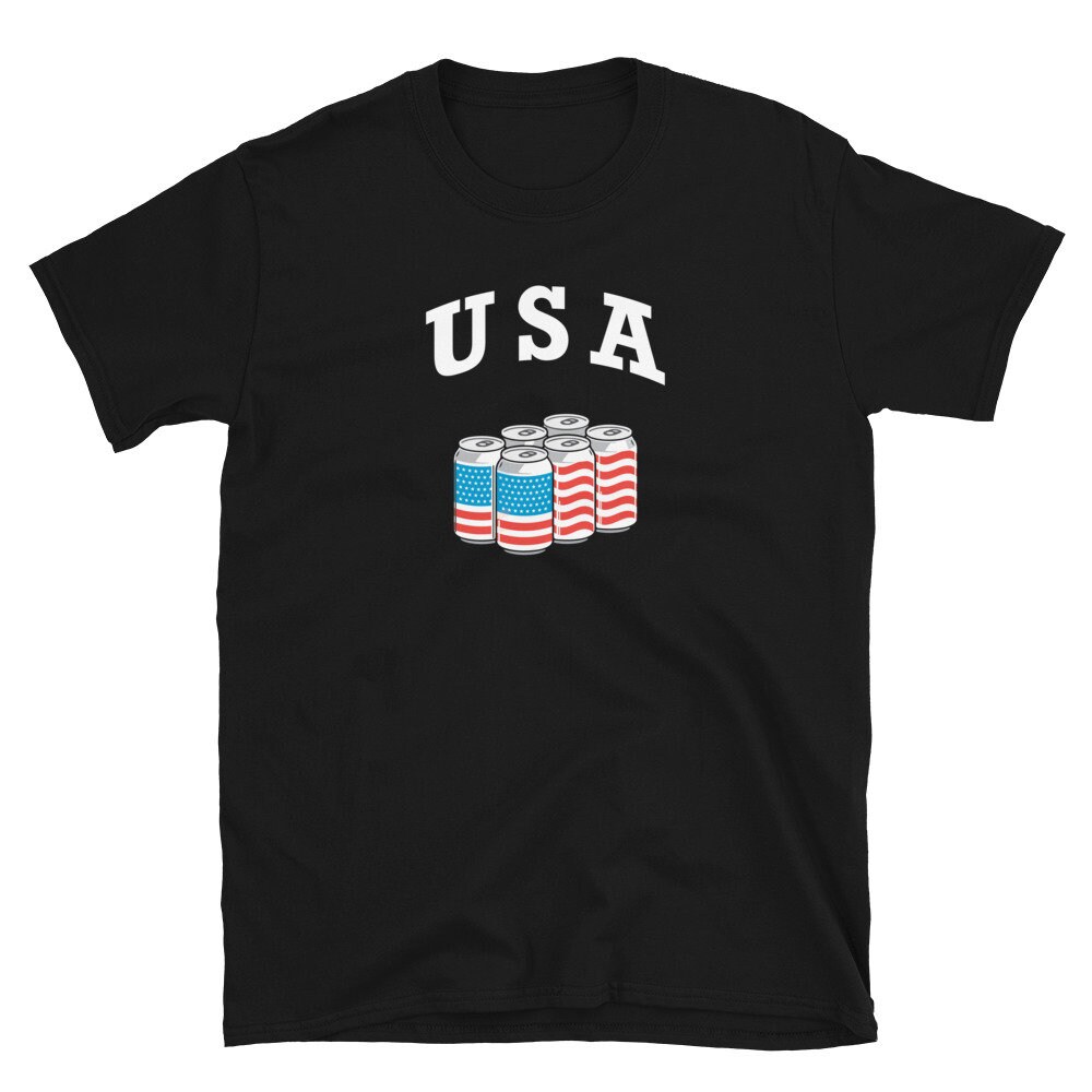 USA Shirt, Funny Beer T Shirt, Beer Gifts, Bbq Cookout Shirt, Red White & Blue, Patriotic American Tee, Murica Shirt USA Flag Beers T-Shirt - 4.jpg