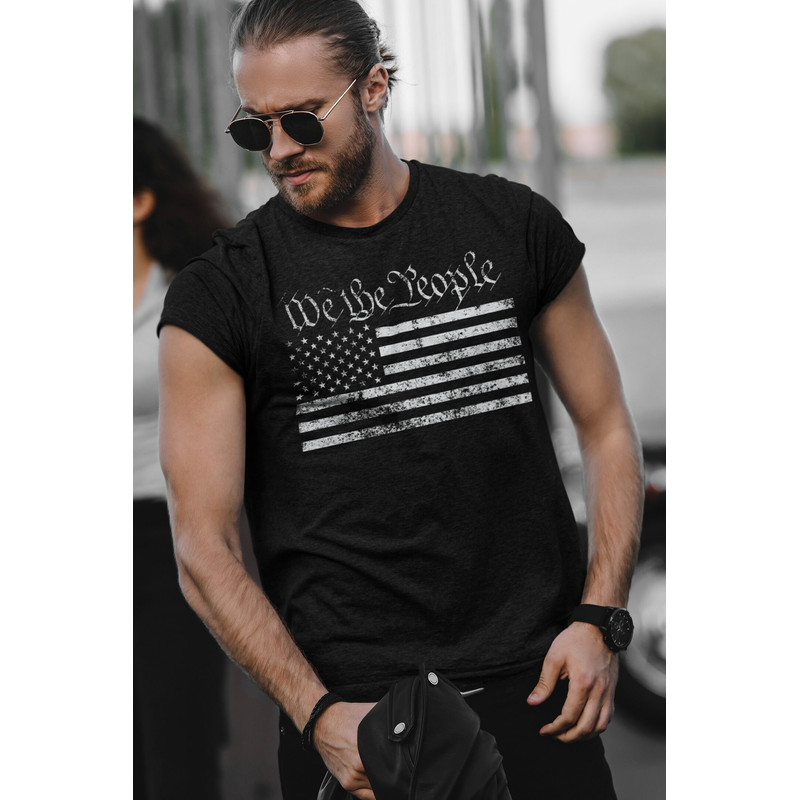 We The People Shirt, Patriotic Gift, Freedom T-Shirt, We The People Shirt USA Flag Shirt, US Flag T-Shirts, MAGA America First Tee - 4.jpg