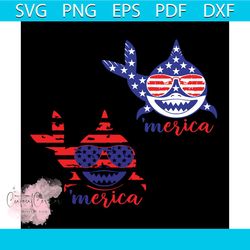 merica shark 4th of july svg, independence day svg, 4th of july svg, merica shark svg, shark svg, shark bundle svg, shar