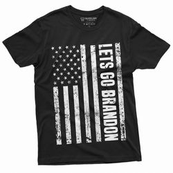 lets go brandon t-shirt usa flag anti biden pro donald trump mens political tee shirt