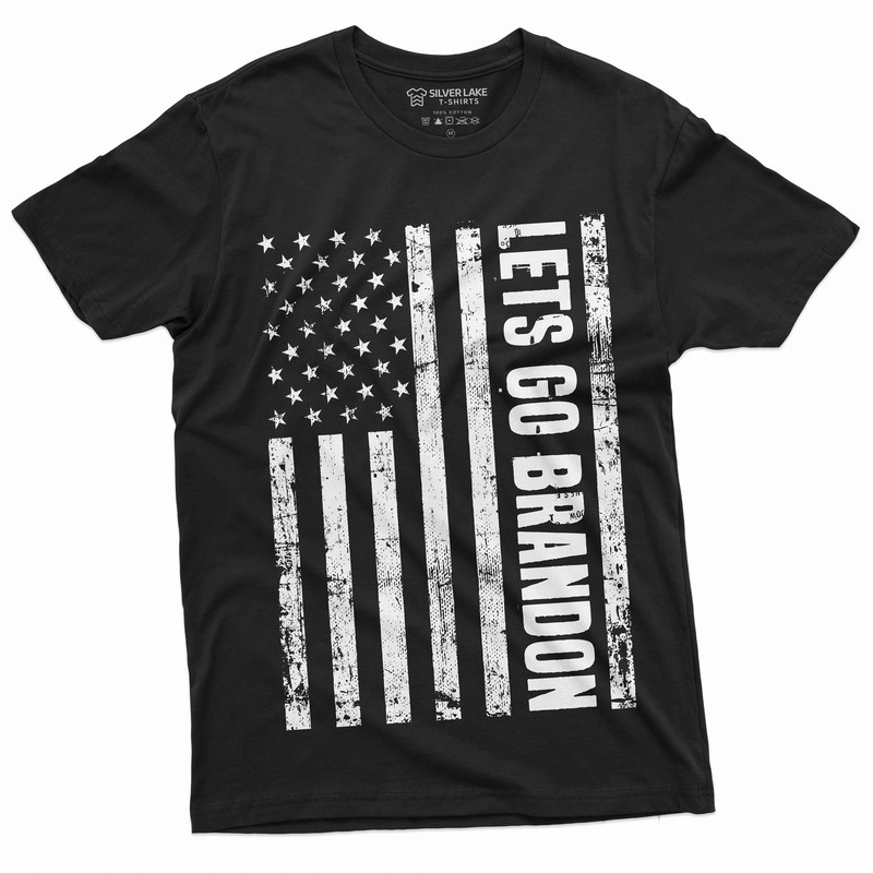 let's go Brandon T-shirt USA Flag Anti Biden Pro Donald Trump Mens Political Tee Shirt - 1.jpg