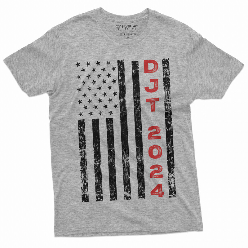 DTJ Trump 2024 USA Flag T-shirt Donald Trump for President Republican party Tee Shirt Men's Pro Trump Tee Shirt - 3.jpg