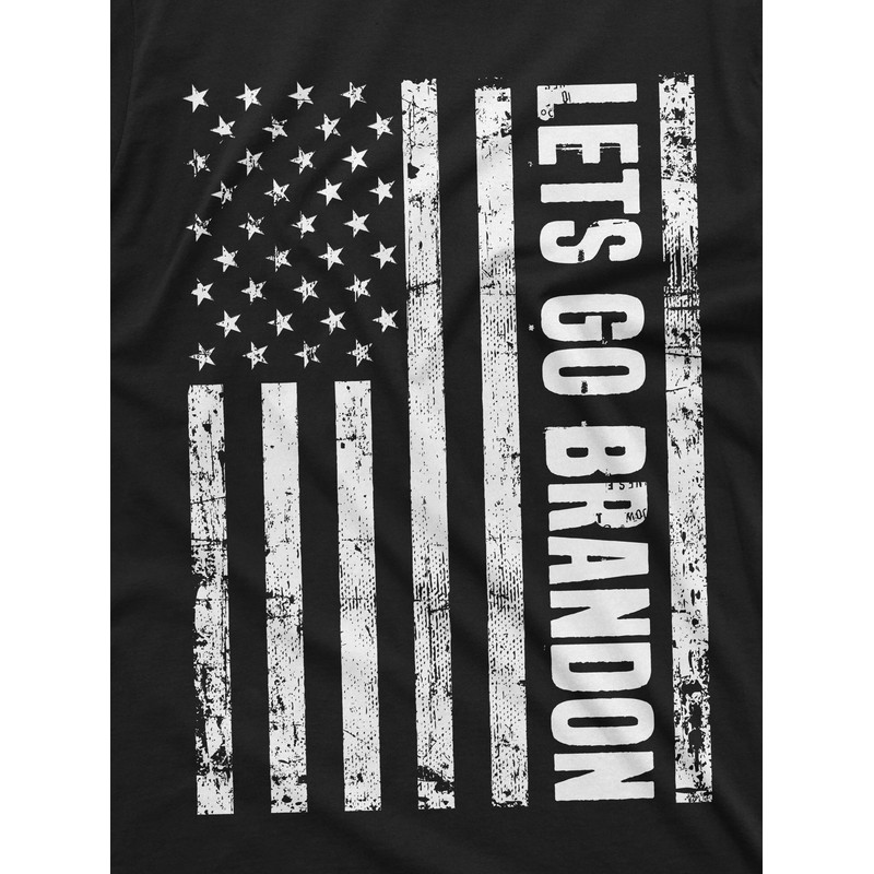 let's go Brandon T-shirt USA Flag Anti Biden Pro Donald Trump Mens Political Tee Shirt - 2.jpg