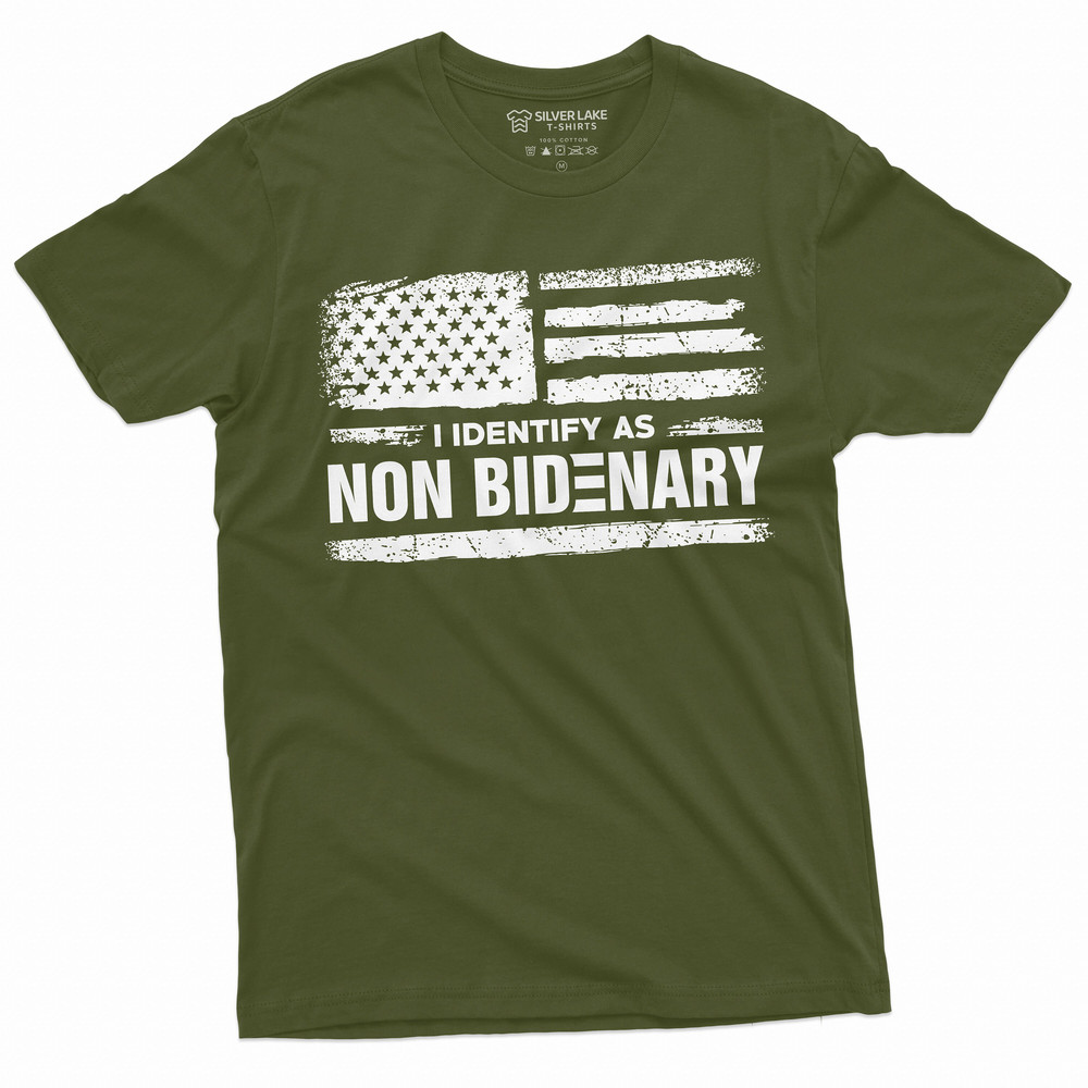 I identify as Non Bidenary Funny Tee shirt Political Shirt Anti Biden Mens Tee Shirt DTJ Republican party Tee - 3.jpg