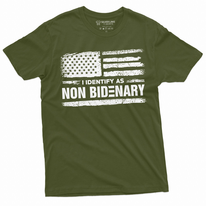 I identify as Non Bidenary Funny Tee shirt Political Shirt Anti Biden Mens Tee Shirt DTJ Republican party Tee - 3.jpg