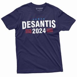 mens desantis 2024 political t-shirt florida governor ron desantis presidential rally tee shirt