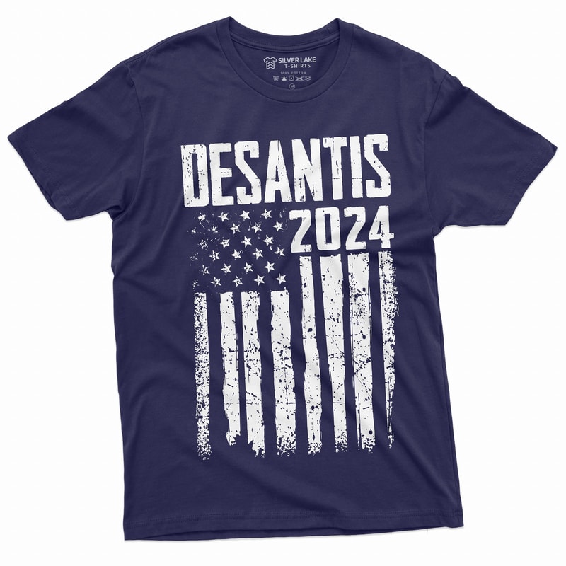 Men's DeSantis 2024 T-shirt Ron DeSantis political Elections presidential republican party Tee Shirt - 1.jpg