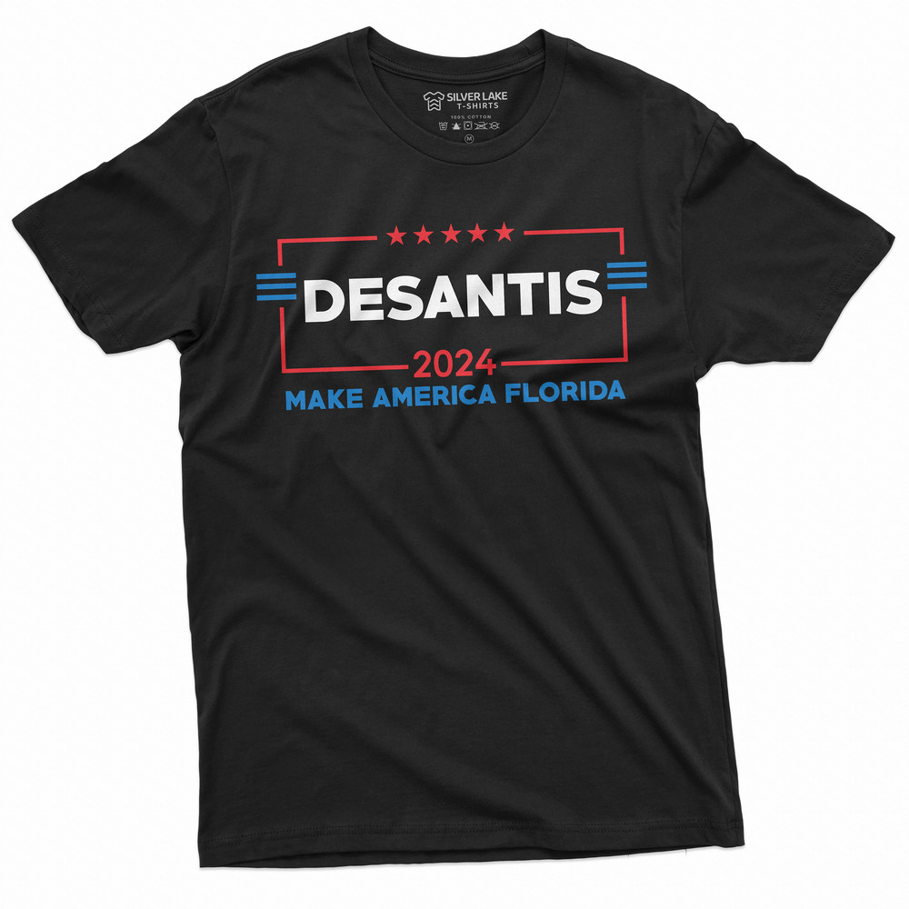 Men's Desantis 2024 T-shirt Ron DeSantis for president Florida governor republican party conservative political T-shirt - 1.jpg