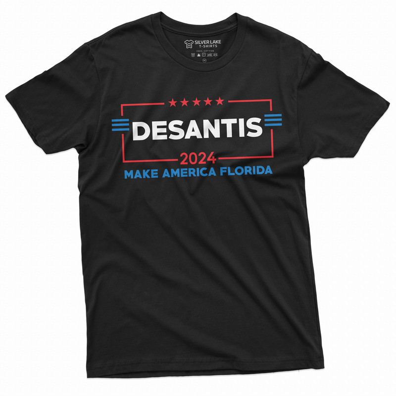 Men's Desantis 2024 T-shirt Ron DeSantis for president Florida governor republican party conservative political T-shirt - 1.jpg