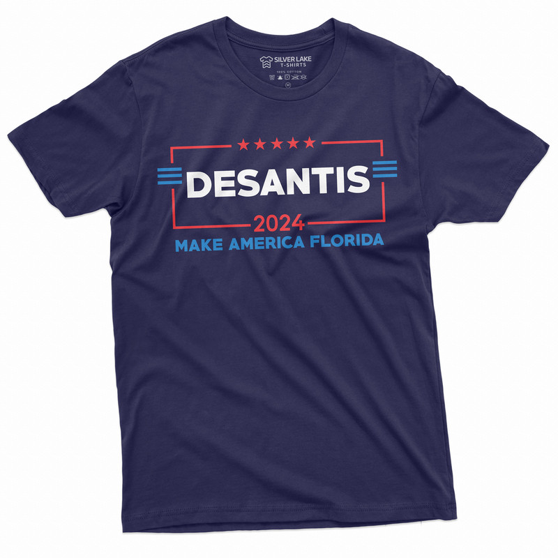 Men's Desantis 2024 T-shirt Ron DeSantis for president Florida governor republican party conservative political T-shirt - 3.jpg
