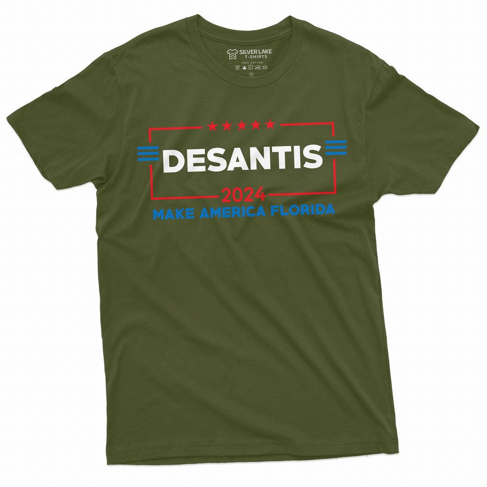 Men's Desantis 2024 T-shirt Ron DeSantis for president Florida governor republican party conservative political T-shirt - 4.jpg