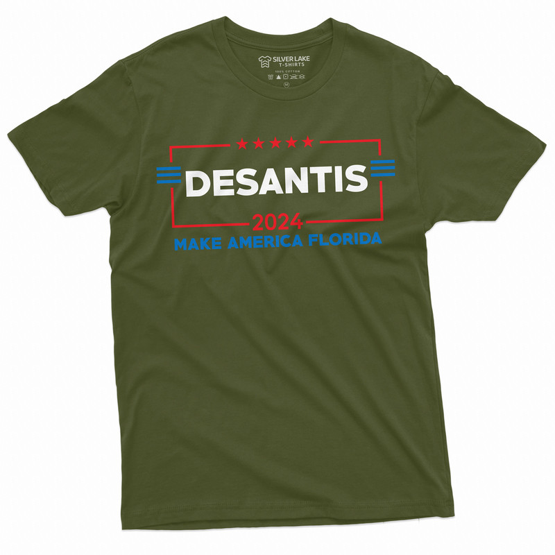 Men's Desantis 2024 T-shirt Ron DeSantis for president Florida governor republican party conservative political T-shirt - 4.jpg