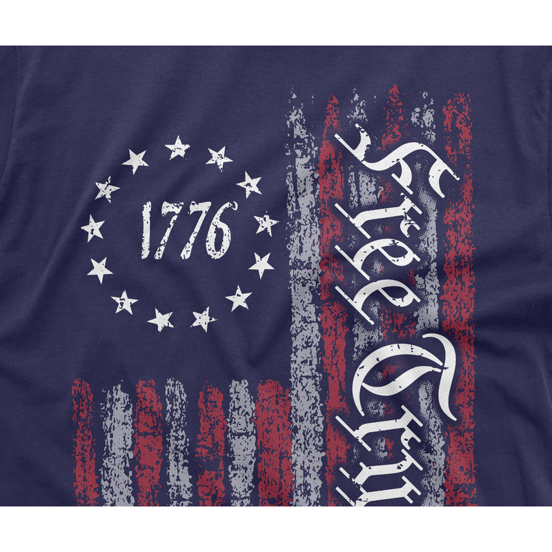Men's Free Trump USA flag 1776 T-shirt Patriotic DJT 2024 Trump arrest inditement Tee Shirt Donald Trump support Tee shirt - 2.jpg