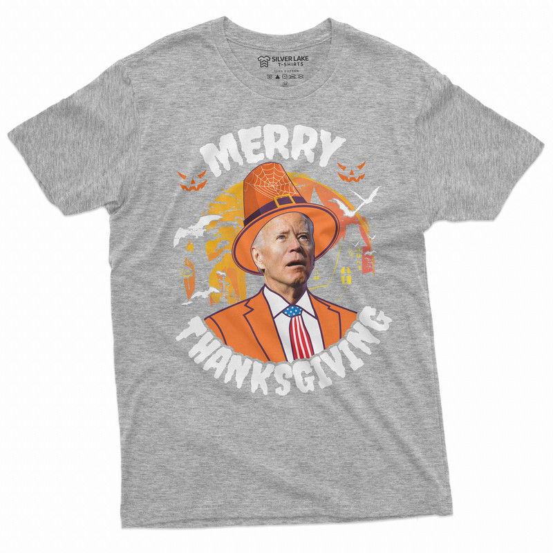 Men's Funny Halloween Anti Biden T-shirt Merry Thanksgiving Halloween Costume Tee Shirt - 4.jpg