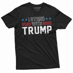 mens i stand with trump t-shirt djt arrest inditement tee trump 2024 supporter tshirt