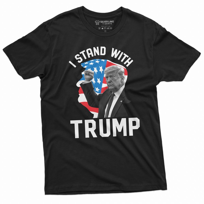 Men's I stand with Trump T-shirt DJT 2024 Arrest Tshirt Donald Trump Supporter Tee shirt Trump for president election Teeshirt - 1.jpg