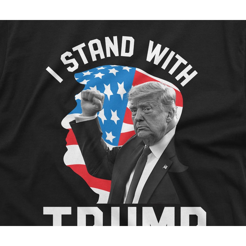 Men's I stand with Trump T-shirt DJT 2024 Arrest Tshirt Donald Trump Supporter Tee shirt Trump for president election Teeshirt - 2.jpg