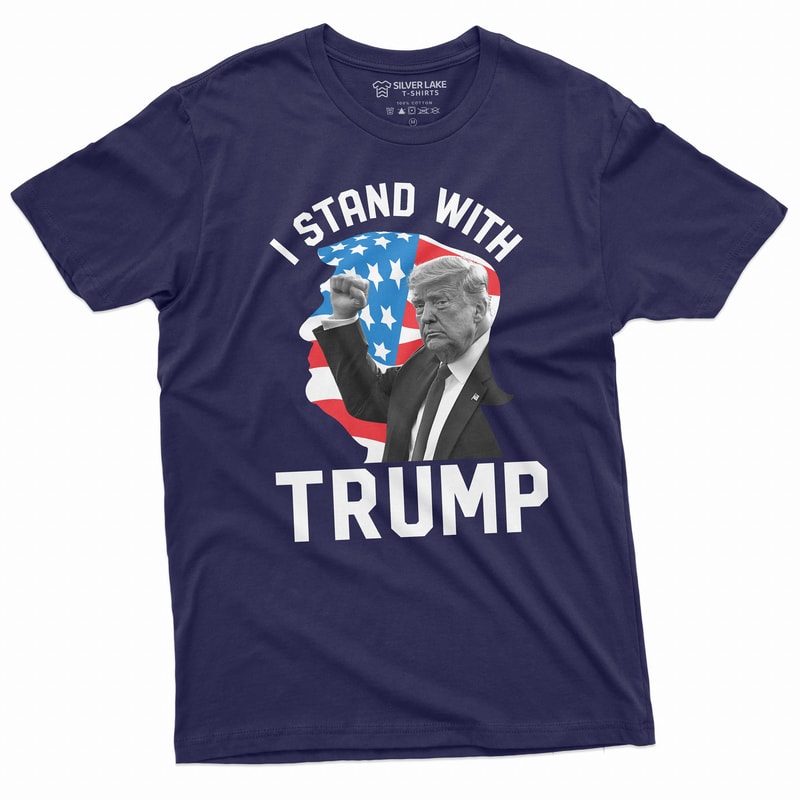 Men's I stand with Trump T-shirt DJT 2024 Arrest Tshirt Donald Trump Supporter Tee shirt Trump for president election Teeshirt - 3.jpg