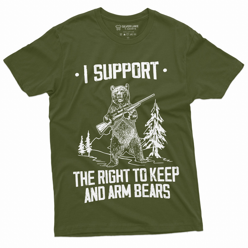 Men's Second Amendment Right to Keep and Arm bears Funny Tee Shirt 4th Of July USA Patriotic Military Tee Shirt - 1.jpg