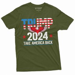 mens take american back t-shirt trump 2024 elections biden trump presidential elections us tee shirt