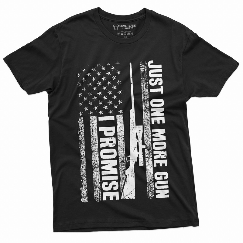 Men's Pro Gun T-shirt One more Gun USA Patriotic 4th of July Tee Shirt 2nd amendment Trump conservative Republican Tee Shirt - 3.jpg