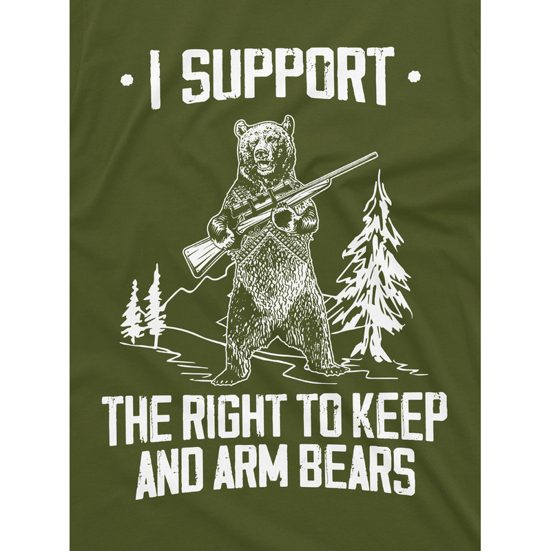 Men's Second Amendment Right to Keep and Arm bears Funny Tee Shirt 4th Of July USA Patriotic Military Tee Shirt - 2.jpg