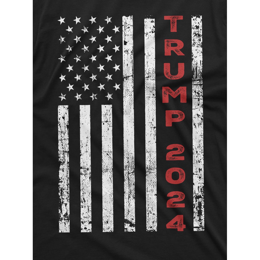 Trump 2024 USA Flag T-shirt Donald Trump for President Republican party Tee Shirt Men's Pro Trump GOP Tee Shirt - 2.jpg