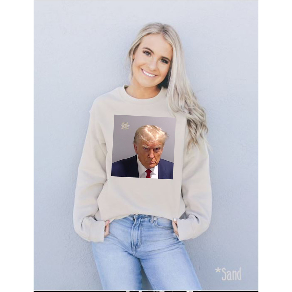 Trump Mug Shot Unisex Sweatshirt, Trump Jail Shirt, Trump Arrested Shirt - 4.jpg
