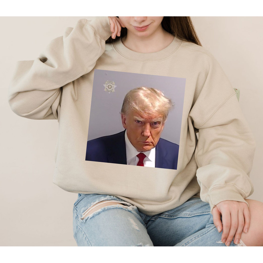 Trump Mug Shot Unisex Sweatshirt, Trump Jail Shirt, Trump Arrested Shirt - 5.jpg