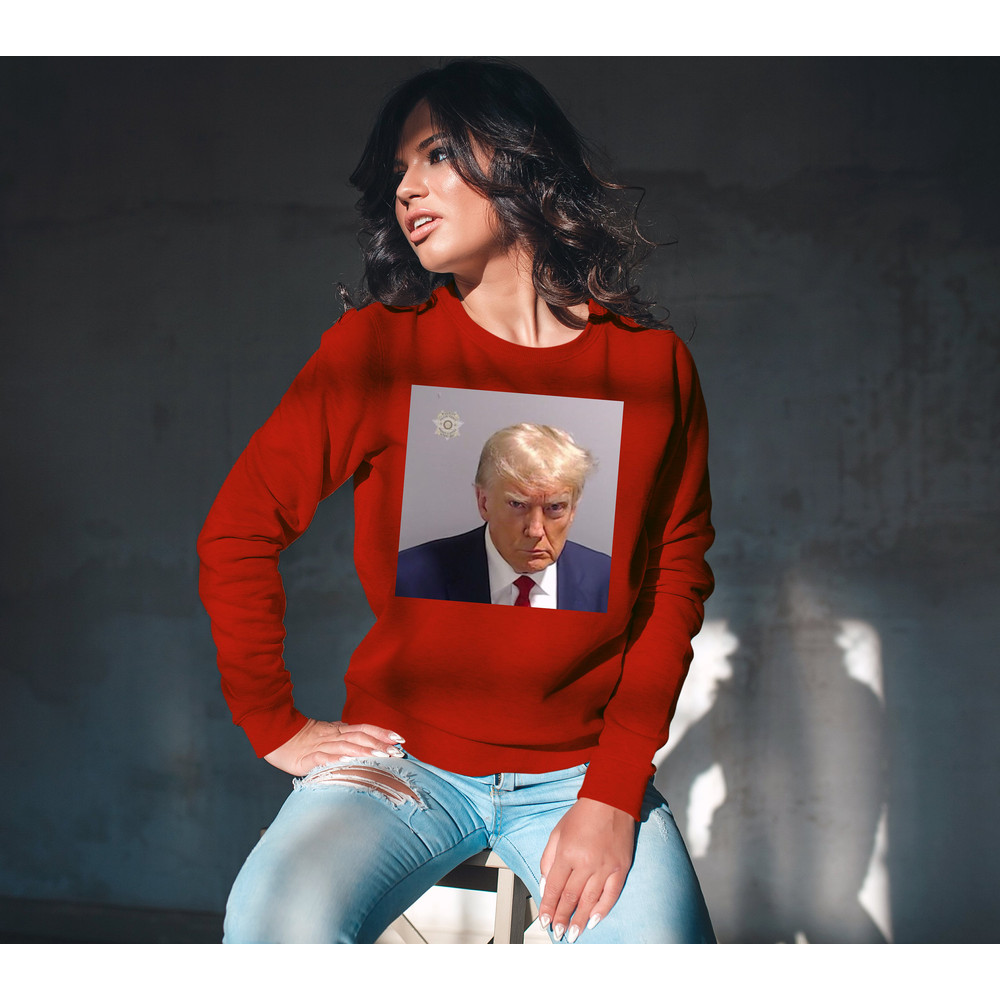 Trump Mug Shot Unisex Sweatshirt, Trump Jail Shirt, Trump Arrested Shirt - 6.jpg