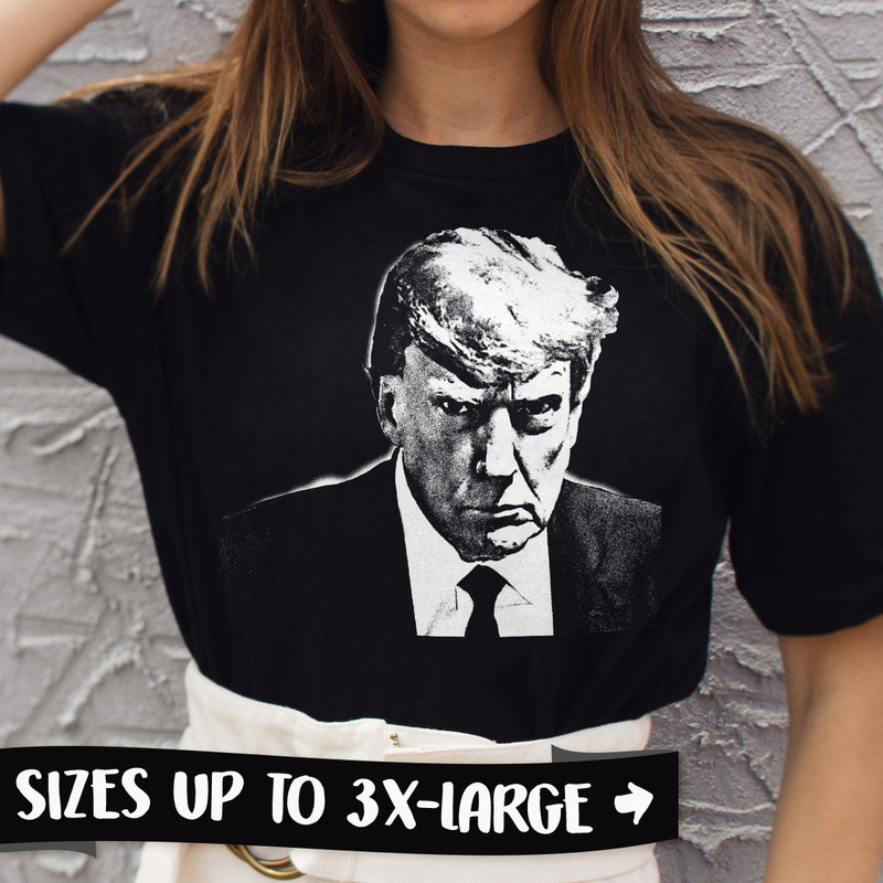 Donald Trump Mugshot Shirt Punk Trump Shirt DJT T-Shirt ~ Trump in Jail, Trump Mug Shot, Trump 2023 Meme, Donald Trump Parody T-Shirt - 1.jpg