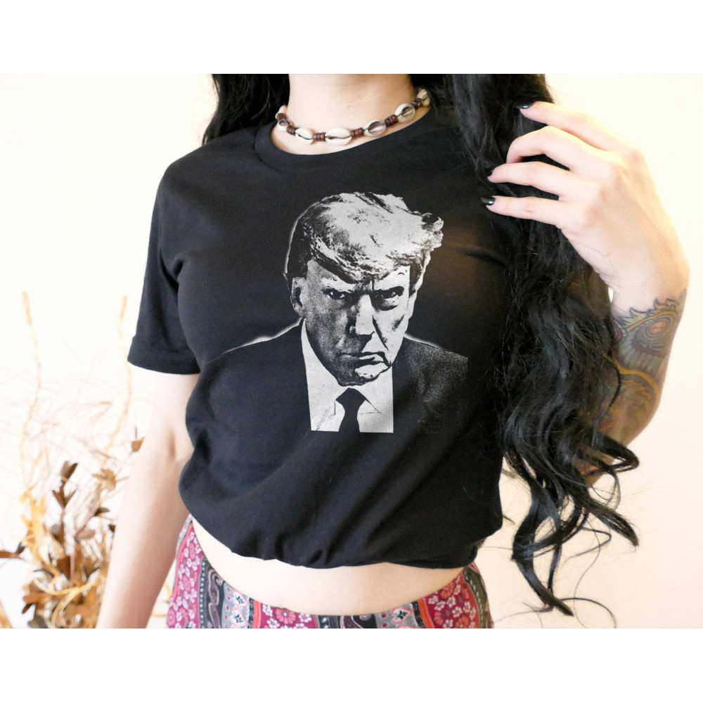 Donald Trump Mugshot Shirt Punk Trump Shirt DJT T-Shirt ~ Trump in Jail, Trump Mug Shot, Trump 2023 Meme, Donald Trump Parody T-Shirt - 2.jpg