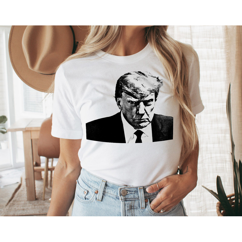 Donald Trump Mugshot Shirt Punk Trump Shirt DJT T-Shirt ~ Trump in Jail, Trump Mug Shot, Trump 2023 Meme, Donald Trump Parody T-Shirt - 3.jpg