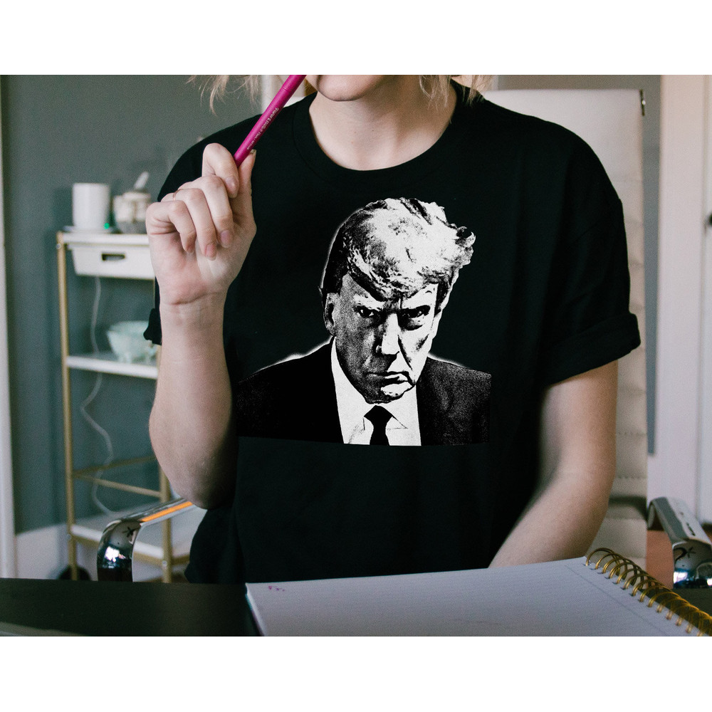 Donald Trump Mugshot Shirt Punk Trump Shirt DJT T-Shirt ~ Trump in Jail, Trump Mug Shot, Trump 2023 Meme, Donald Trump Parody T-Shirt - 5.jpg