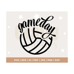 game day design, volleyball, svg, dxf, eps cut file for shirt, for cutting machine, silhouette cameo, cricut, game, cut