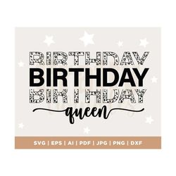 leopard birthday queen svg, queen birthday, birthday girl svg, its my birthday svg, birthday shirt, birthday party svg,