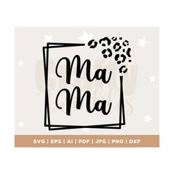 leopard mama svg, cheetah mama svg, mom svg, mom life svg, mama square svg, mama shirt svg, cheetah svg, mother's day sv