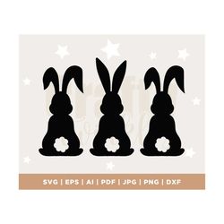 bunnies svg, bummy svg, easter, cut file, easter svg, easter bunny, bunny svg, cricut, silhouette, cut files, svg, dxf,