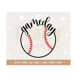 Game day SVG, Baseball svg, Softball svg, SVG cut file for shirt, for Silhouette Cameo, Cricut design, Commercial Use, D