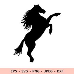 Horse Svg Dxf File for Cricut Horse Silhouette Png Mustang Cut File Farm Animal