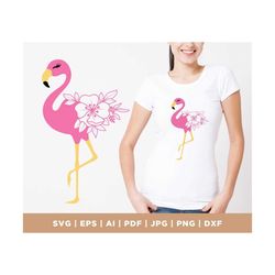 pink flamingo svg, flamingo clipart, tropical beach svg, flamingo svg , flamingo clip art , pink flamingo vector, cute s