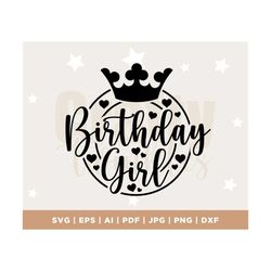 10th birthday, princess svg, 6th birthday girl, birthday girl svg, 4th birthday girl, birthday girl png, cricut, instant