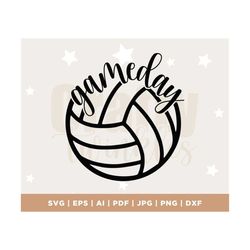 game day design svg, volleyball, cut file for shirt, for cutting machine, silhouette cameo, cricut, commercial use, silh