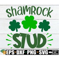 shamrock stud, boys st. patrick's day shirt svg, kids st. patrick's day svg, boys st. patrick's day svg, st. patrick's d