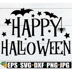 happy halloween, halloween decor image, halloween, halloween svg, cute halloween, halloween printable image, iron on, cu
